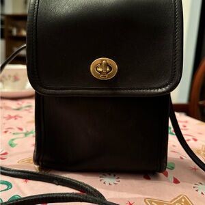 Vintage Coach Scooter CrossVintage Coach Scooter Crossbody Bag in Midnight #9893